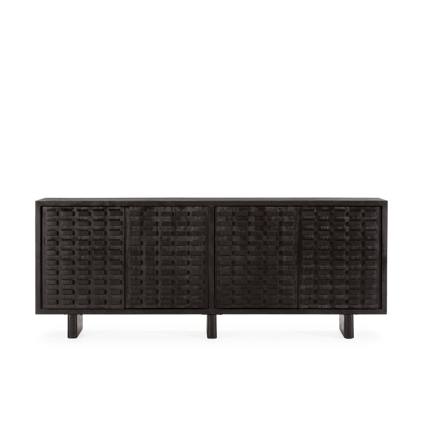 Buffet AIKO 200 cm noir, vue 6 | Square Paris