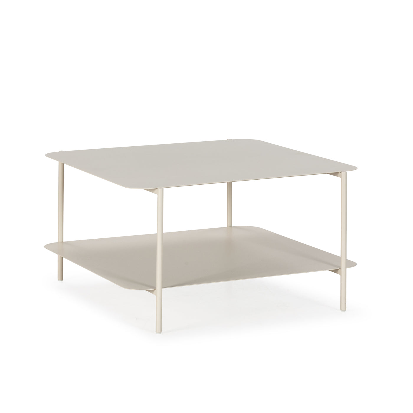 Table basse carrée GARDA beige, vue 4 | Square Paris