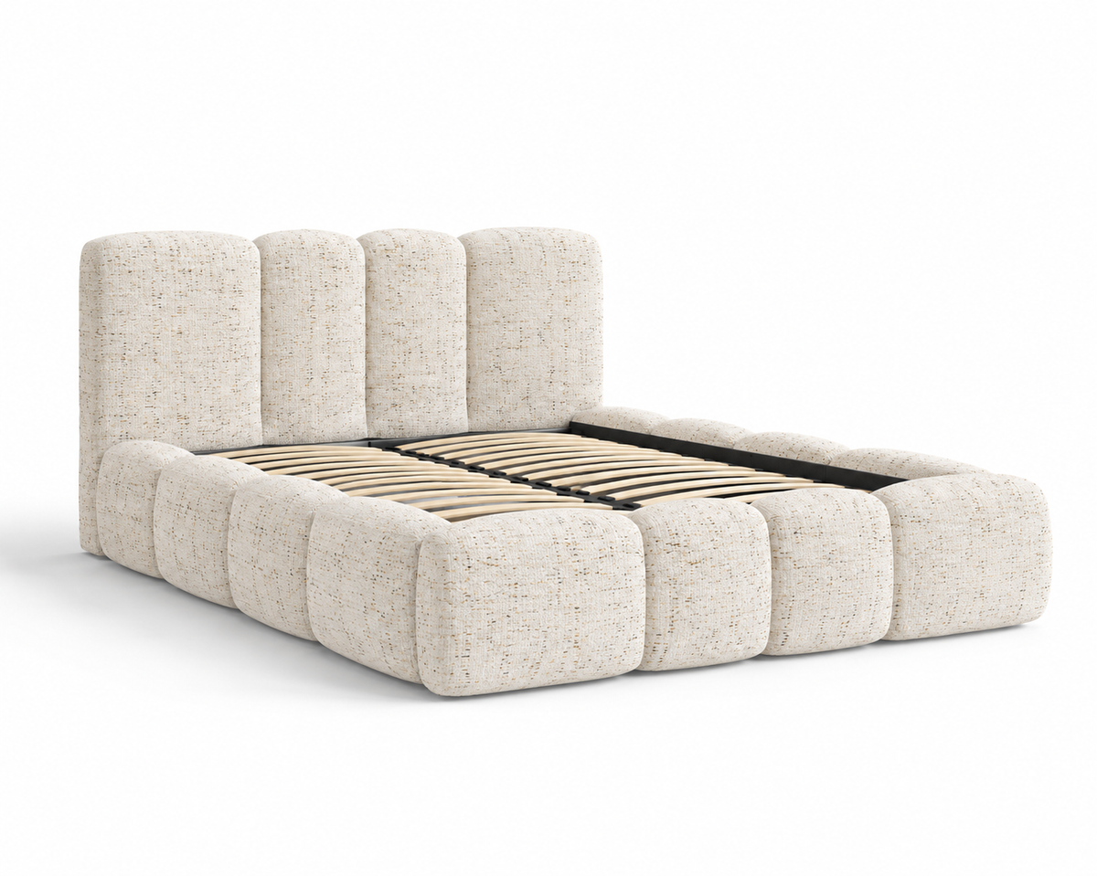 Lit coffre Elia beige - coffre fermé 2 | Square Paris