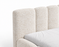 Lit coffre Elia beige - détail tête de lit | Square Paris