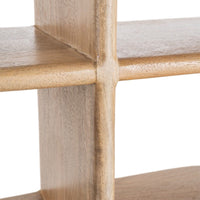 Étagère Luma en bois de manguier à tablettes décalées - vue 6 | Square Paris