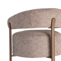 Fauteuil Sani en tissu chiné taupe - vue 4 | Square Paris