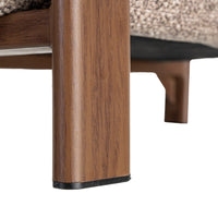 Fauteuil Sani en tissu chiné taupe - vue 10 | Square Paris