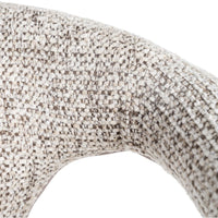 Chaise Kimi en tissu chiné écru, dossier ajouré - vue 12 | Square Paris