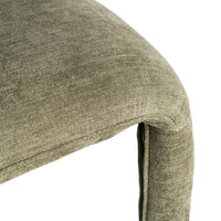 Chaise Kujo en tissu vert, dossier arrondi - vue 11 | Square Paris