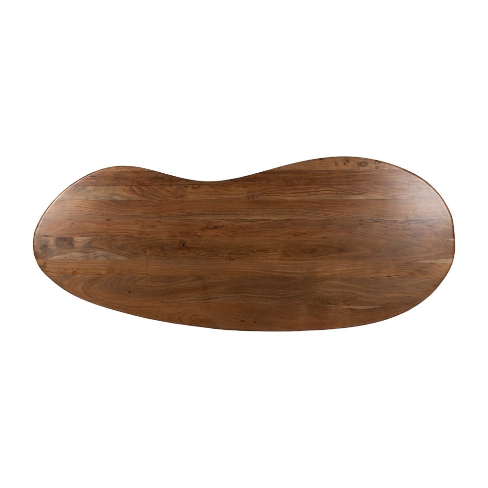 Table à manger Nami en acacia massif, plateau organique 240 cm - vue 8 | Square Paris