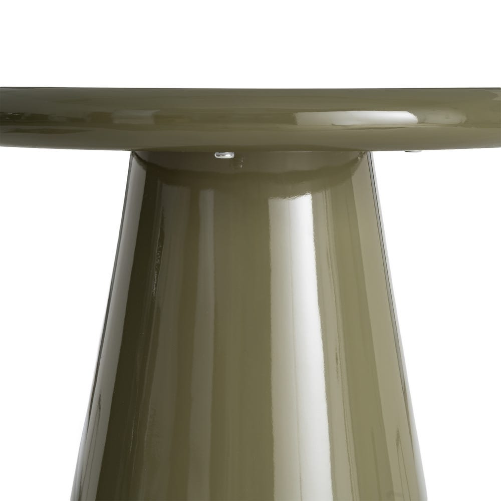 Table d'appoint ronde Zora laquée verte - vue 4 | Square Paris