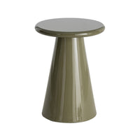 Table d'appoint ronde Zora laquée verte - vue 6 | Square Paris