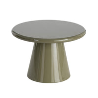 Table basse ronde Kuma laquée vert - vue 6 | Square Paris