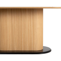 Table ovale Nori en céramique effet marbre - vue 4 | Square Paris