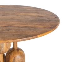 Table ronde Legno en manguier massif - vue 3 | Square Paris