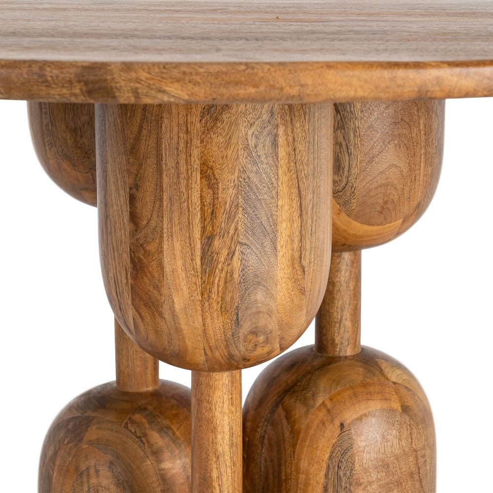 Table ronde Legno en manguier massif - vue 5 | Square Paris