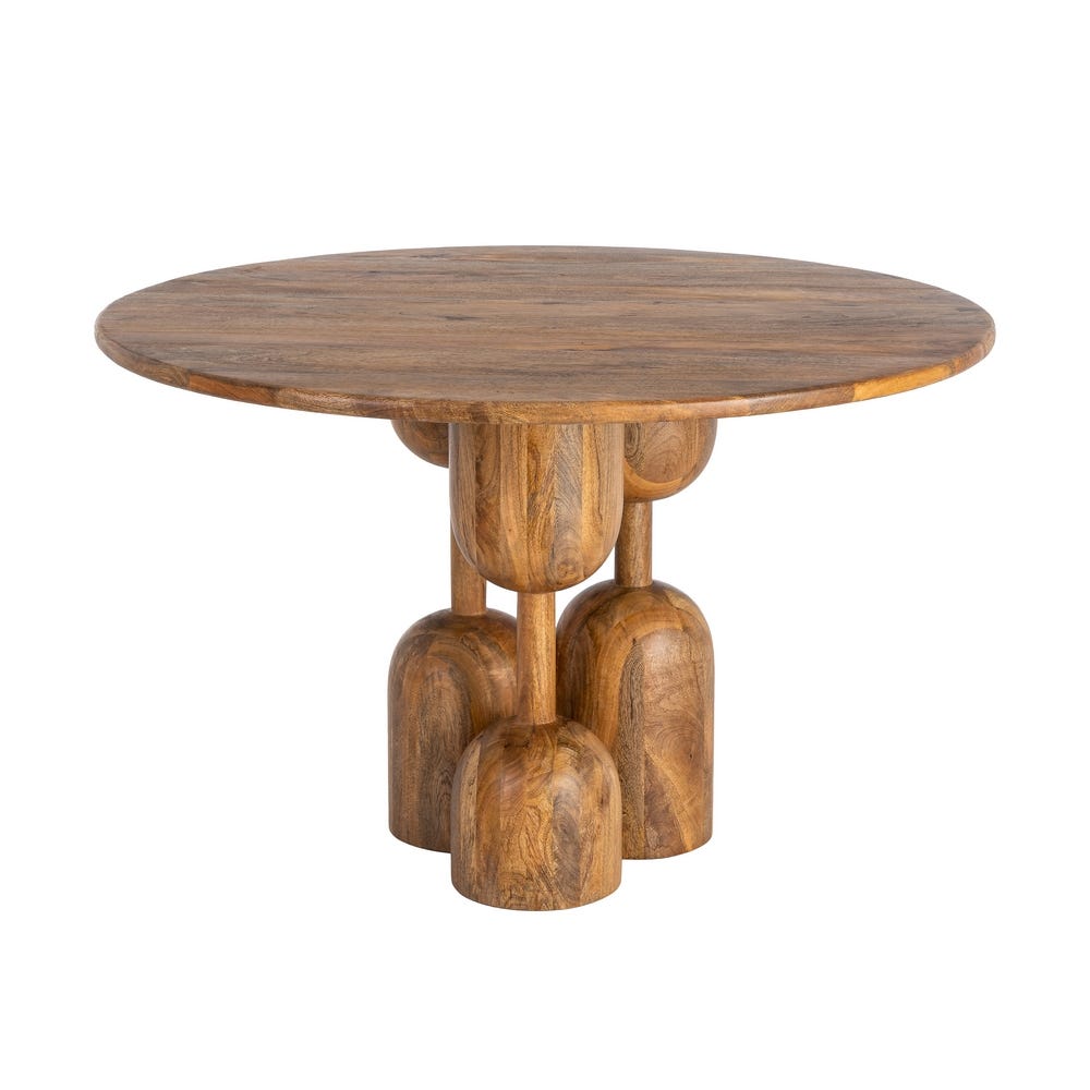 Table ronde Legno en manguier massif - vue 9 | Square Paris