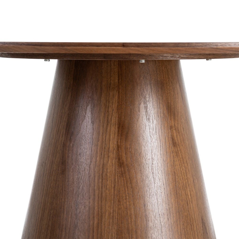 Table ronde Bosco effet bois foncé - vue 4 | Square Paris
