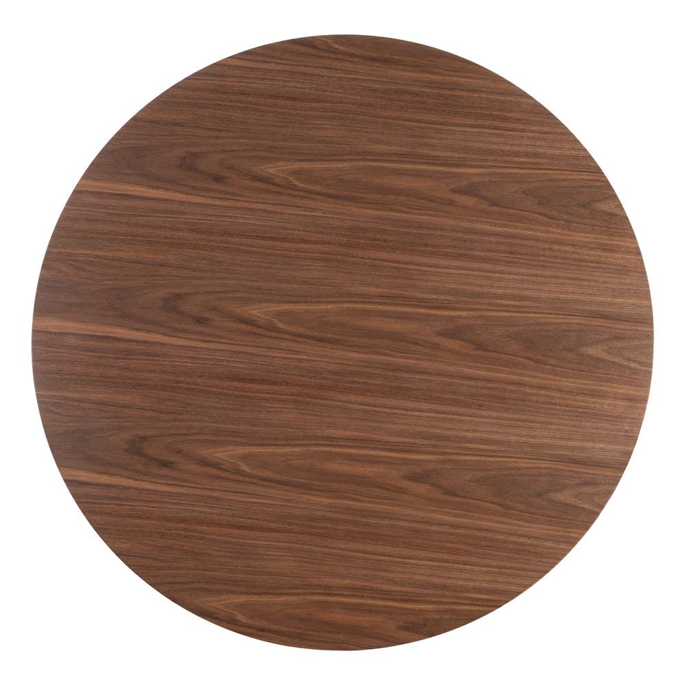 Table ronde Bosco effet bois foncé - vue 8 | Square Paris