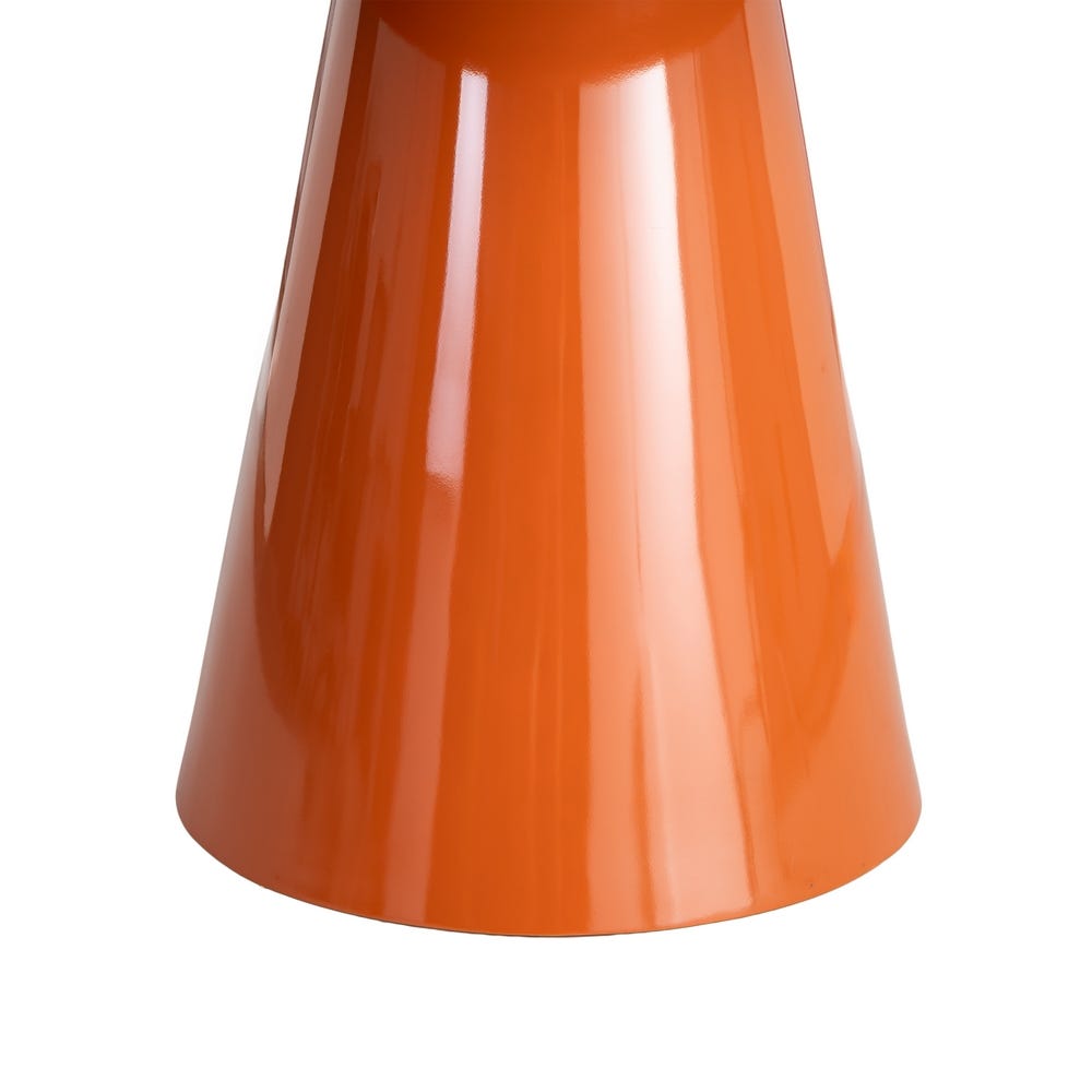 Table ronde Brio laquée orange brillant - vue 5 | Square Paris