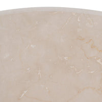 Table ronde Kaze en marbre beige et bois de manguier - vue 11 | Square Paris